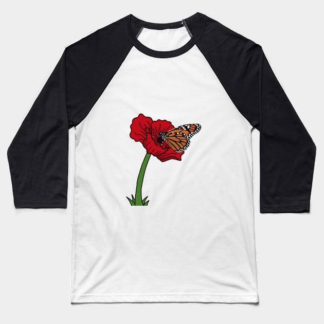 Poppies and nature Baseball T-Shirt by madagan11